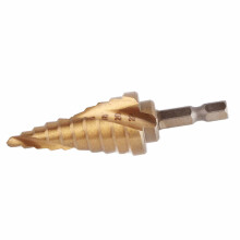 High Speed Steel Step Drill for Wood 4-22mm Hex Handle Heavy Duty Hole Cutter