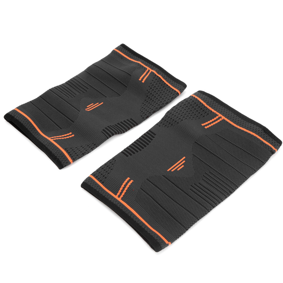 Orange Outdoor Anti-Slip Fitness Knee Brace, Compression Sleeve