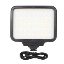 Luz LED leve e portátil, alimentada por bateria, brilhante e com intensidade ajustável, carregamento USB-C, alta potência, montagem universal em