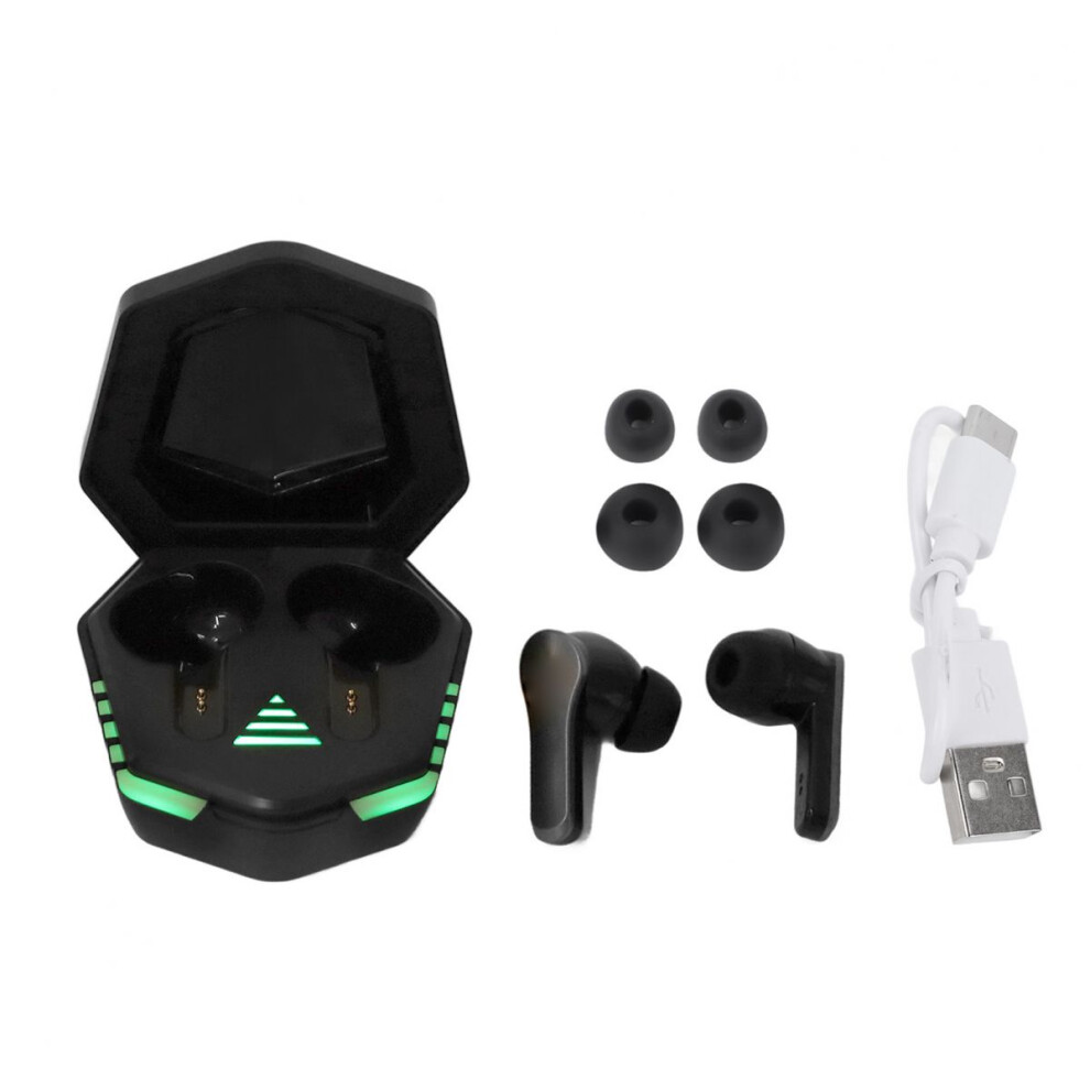Bluetooth 5.2 Wireless Earbuds Touch Control Gaming Headphones 9D Sound Ultra Low Latency Glaring Gaming Led With Charging Case And Mic 9176269430078