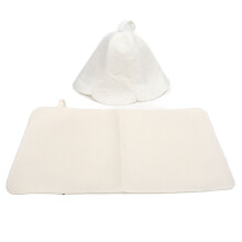 Heat Protection Sauna Hat With Eye Protection Breathable Material Thick Absorbent Fabric Lightweight Design Hang Loop For Universal Fit