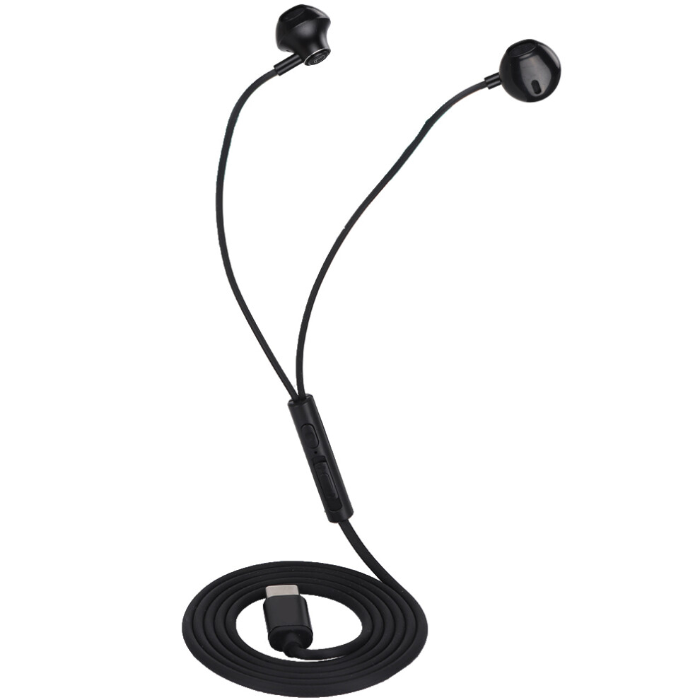 In Ear Headphones Wired Earbuds With Built-In Microphone Slide Volume Control Noise Isolation Type-C Interface Bionic Technology Soft Tpe Cable 9482828235313