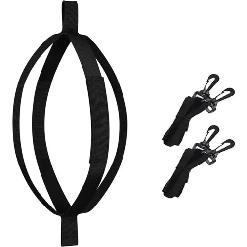 Volleyball Training Equipment Spike Hitting and Serving Trainer, Adjustable Belt, Black 1
