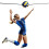 Volleyball Training Equipment Spike Hitting and Serving Trainer, Adjustable Belt, Black 3