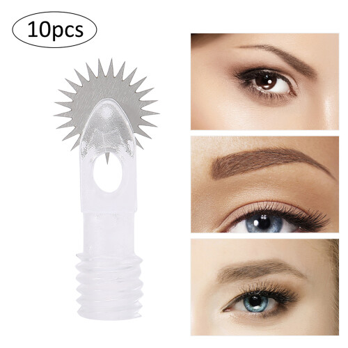 Ρόλος τατουάζ Microblading για ανώδυνο τρύπημα, 10 τεμάχια βελόνες από ανοξείδωτο 2