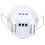 Recessed Installation Infrared Motion Sensor Switch, 360 Degree Detection Range Integrated Circuit Automatic Day Night Detection Adjustable Time Delay 6