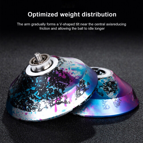 Blue Aluminum Responsive Yo-Yo 55.9mm 68g Shock Resistant Gift 2
