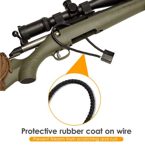 Premium 8.5-Inch Cable Lock for Helmets Firearms & Bikes with Keyed Security 2