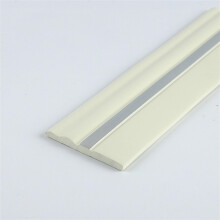 Flexible Baseboard Molding Trim 4Inch x 16.4Foot SelfAdhesive Vinyl Cove Base, PeelandStick, Black/WhiteSilver