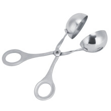 Stainless Steel Meatball Scoop Tongs, Silver, 70g-85g