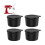 Shaved Ice Attachment Replacement Cups 4pcs Reusable Molds Easy Clean Safe Design for KitchenAid 1