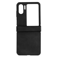 Retro design hoesje voor Oppo Find N2Flip, premium leren slanke lichtgewicht hoes met volledige bescherming (oranje)