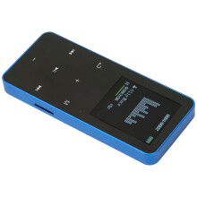 Lecteur MP3 Bluetooth 8GB Écran 1.8 pouces Audio Sans Perte Réduction du Bruit Bleu