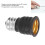 6Pcs E12 to E14 Light Bulb Adapters, Black, PC & Copper, 16g 3