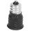6Pcs E12 to E14 Light Bulb Adapters, Black, PC & Copper, 16g 7