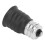 6Pcs E12 to E14 Light Bulb Adapters, Black, PC & Copper, 16g 10