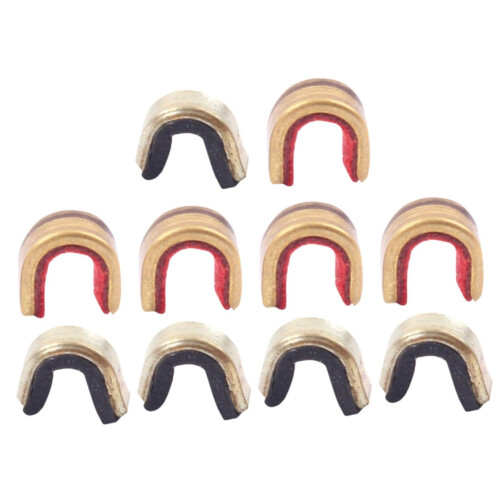 Copper Alloy String Buckles For Recurve Bows  RustResistant Nocking Points 10pcs Easy Install Secure Arrow Placement