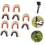 Copper Alloy String Buckles For Recurve Bows  RustResistant Nocking Points 10pcs Easy Install Secure Arrow Placement 2