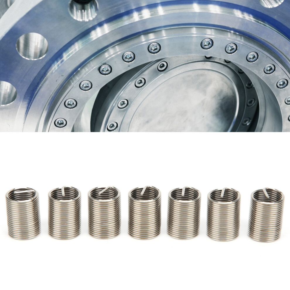 50Pcs Stainless Steel M10x1x2.5d Thread Inserts Fasteners Repair Nuts Set 9341378957444