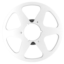Empty Tape Reel for Reel to Reel Players, Universal Aluminum NAB Flange with 6 Hole Wind Holes High Grade Aluminum Alloy Take Up Reel for 1/4 Inch Tap
