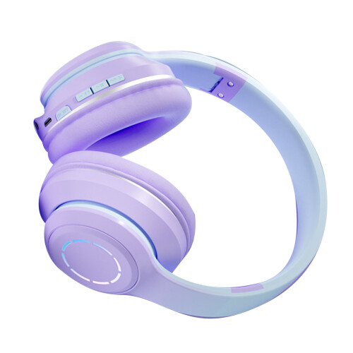 Πτυσσόμενα ακουστικά Bluetooth για παιδιά, σετ ακουστικών Over-Ear με καθηλωτικό ήχο και 1
