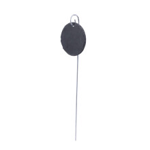 Natural Hanging Garden Marker Plate Label RustResistant Iron Rod Round Sign Flower Beds Balcony Boxes