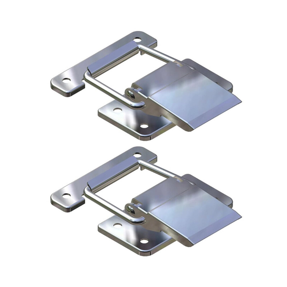 Pack Of 2 Stainless Steel Gate Latch With Rustproof Locking Hook For Indoor And Outdoor Security 9187378810699