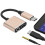 Adaptador USB-C para 3,5 mm com áudio e carregamento 2 em 1, divisor USB-C com chip DAC de alta resolução, compatível com controle de microfone e 5