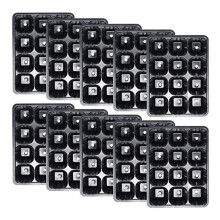 Seed Trays 10Pack 12Cell Germination Seed Starter Tray For Nursery Gardens