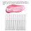 Διαφανές σώμα, αδιάβροχο σχέδιο DIY Lip Gloss, άδειο δοχείο Lip Gloss, οικολογικό υλικό, 5