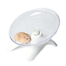 Hamster Wheel SuperSilent Plastic NonSlip Exercise Wheel For Small Pets White