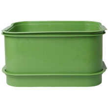2Pcs Sprouting Trays BPA Stackable Soil Microgreens Growing Trays for Bean Sprouts