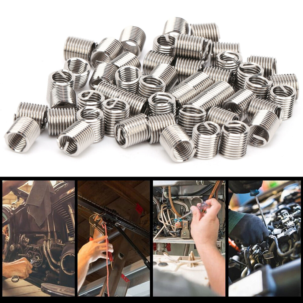 Threaded Repair Tool 50Pcs Steel Inserts For Low-Strength Materials 10-322D 8451378960243