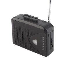 Lecteur cassette stéréo avec radio FM/AM et haut-parleur HiFi de 45 mm