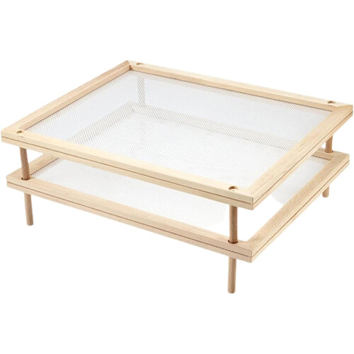 Stackable Pasta Drying Rack Removable Open Fruit Storage Rack With Net Small Pasta Rack Double Layer Kitchen Drying Tower 2