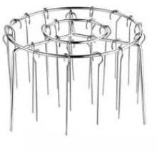 Air Fryer Accessories 7inch Stainless Steel Vertical Kebab Skewer Rack with 24 Reusable Skewers