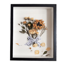 Picture Frames 3D Photo Frame Deep Wooden Object Frame For 3D Filling With Glass Panel Black 15x20 Cm 8x6 In