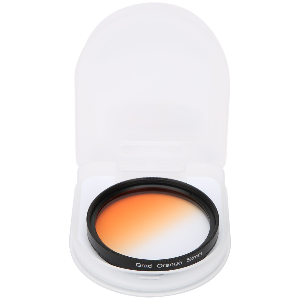 52Mm Gradient Lens Filter For Camera, Aluminum Alloy Orange 5081378967169