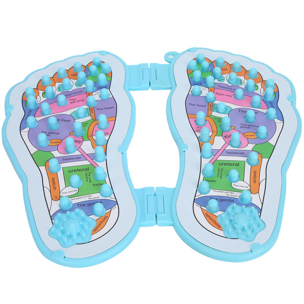 Foot Shape Massage Mat, 30x29cm Acupoint Foot Stimulator for Circulation