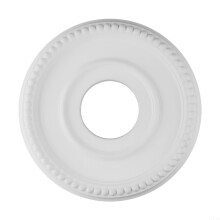 Ceiling Medallion 12 Inch White Decorative Plate for Chandeliers and Fans, Retro Style Cover