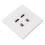 Placa de parede universal Keystone para Ethernet HD Multimedia Interface, funciona com qualquer tipo de conector Keystone RJ45Cat6, compatível com 6