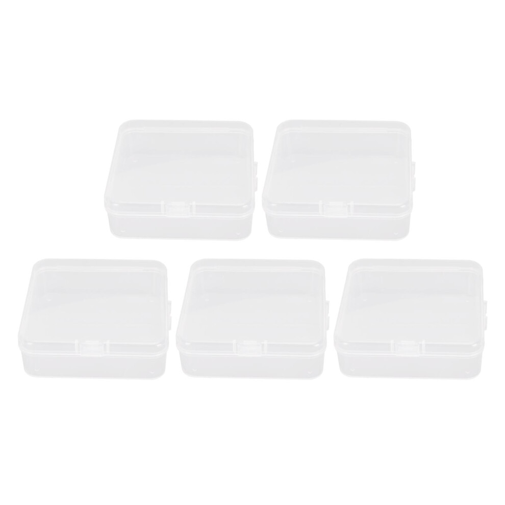 Sturdy And Durable Storage Boxes Clear Plastic Containers Hinged Lid Organizing Small Items Lightweight And Durable Dustproof Moisture Proof Non