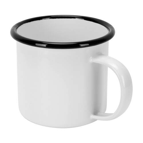 8cm Enamel Cup 350ml White Environmentally Friendly Thickened Water Mug