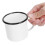 8cm Enamel Cup 350ml White Environmentally Friendly Thickened Water Mug 8