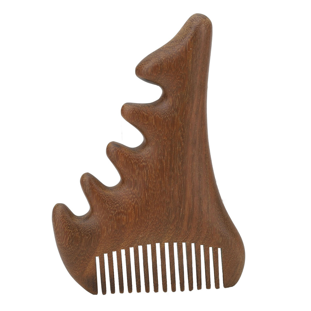 Natural Sandalwood Hair Comb Versatile Hair Care Multifunctional Scalp Care Comb No Static Anti Frizz Wide Tooth Design Thickened Structure For