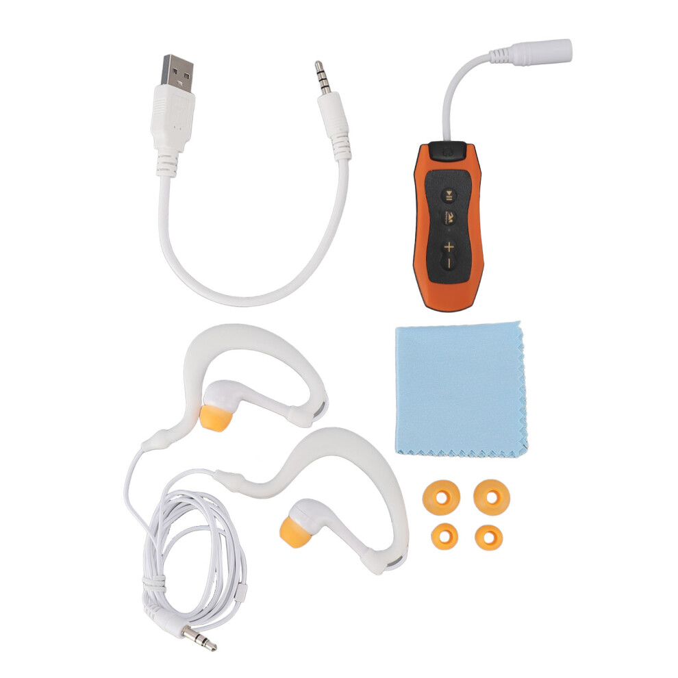 Waterproof Mp3 Player For Swimming, Ipx8 Underwater Music Player With Earphone Usb Rechargeable Premium Abs And Rubber Durable Material Hydrodynamic D 9176269291815