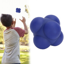 Portable Silicone Bounce Reaction Ball Cobalt Blue Color Speed Reflex Training