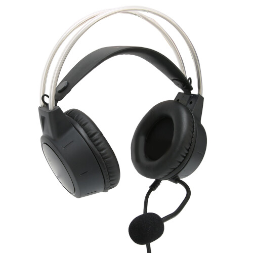Cuffie da gioco over-ear per PC con suono surround e microfono, suono surround virtuale 7.1, microfono omnidirezionale, design confortevole, driver 1