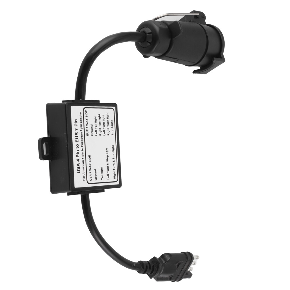 Usa 4-Pin To Eur 7-Pin Trailer Adapter For Stop/Brake Signal Separation Light 7641378972105