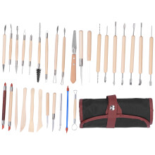 Conjunto de Ferramentas para Cerâmica e Modelagem em Argila Polimérica com Design Dupla Face, Materiais Duráveis e Estojo para Transporte. Fácil